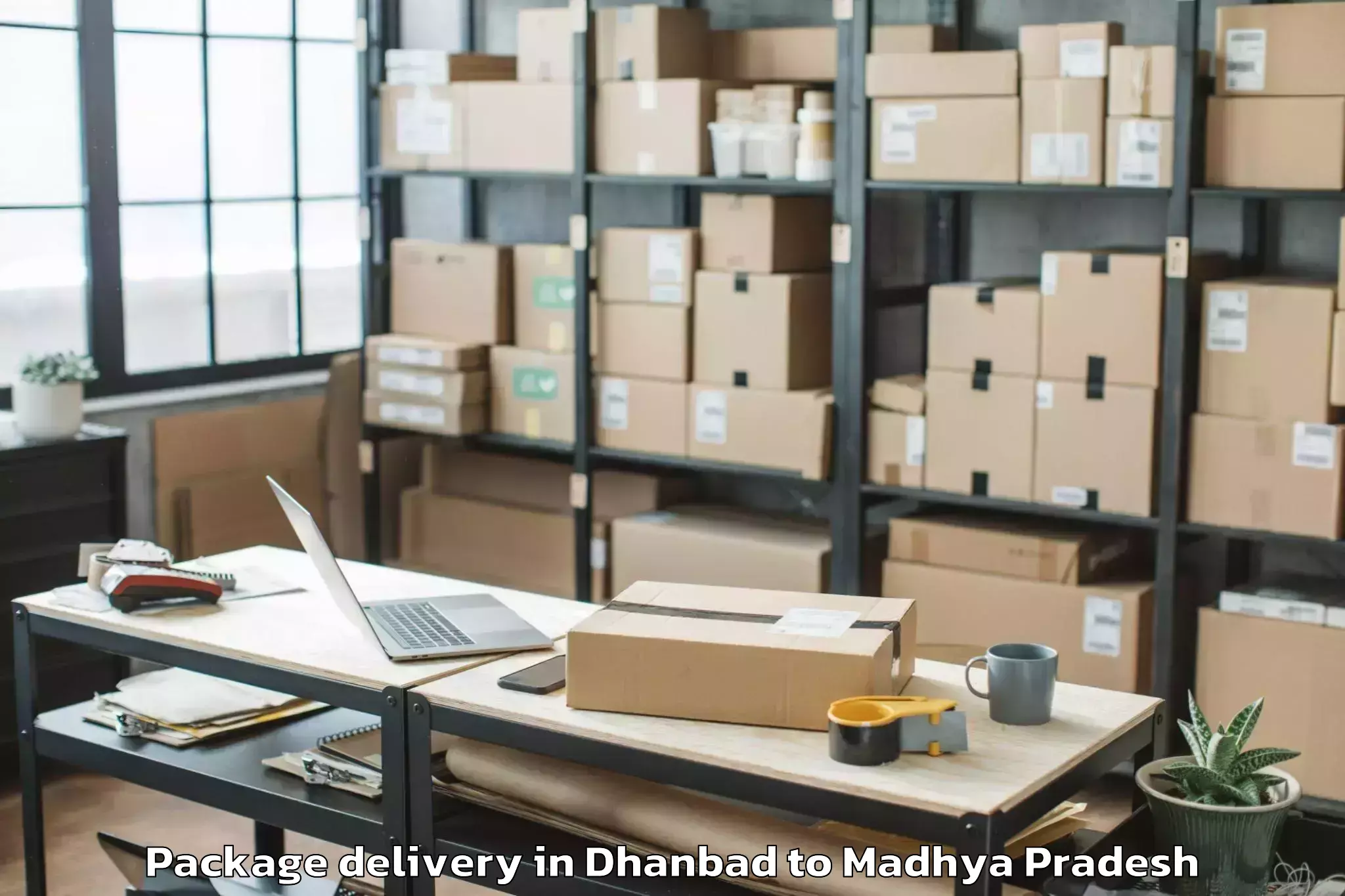 Leading Dhanbad to Bagli Package Delivery Provider